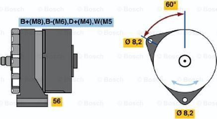 BOSCH 0 120 469 043 - Генератор autospares.lv