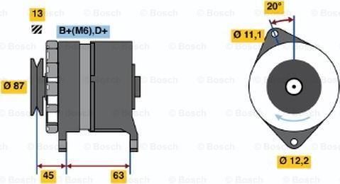 BOSCH 0 120 469 849 - Генератор autospares.lv