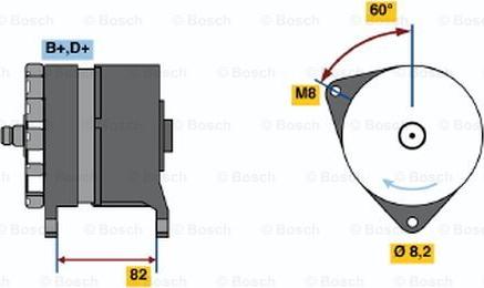 BOSCH 0 120 469 808 - Генератор autospares.lv