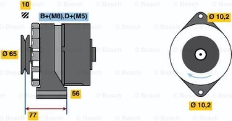 BOSCH 0 120 469 802 - Генератор autospares.lv