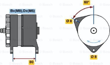 BOSCH 0 120 469 878 - Генератор autospares.lv