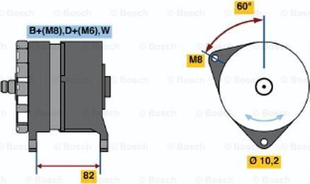 BOSCH 0 120 468 088 - Генератор autospares.lv