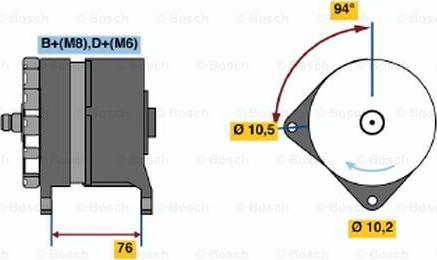 BOSCH 0 120 468 102 - Генератор autospares.lv