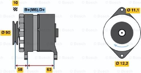 BOSCH 0 120 489 413 - Генератор autospares.lv