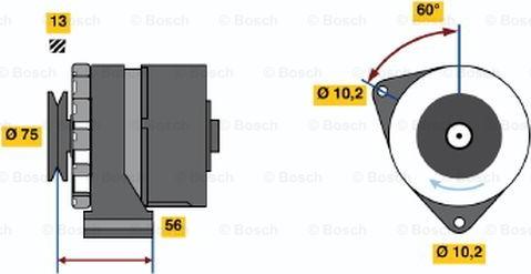 BOSCH 0 120 489 035 - Генератор autospares.lv