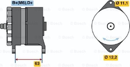 BOSCH 0 120 489 152 - Генератор autospares.lv