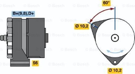 BOSCH 0 120 489 356 - Генератор autospares.lv