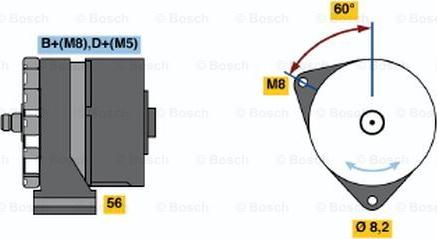 BOSCH 0 120 489 362 - Генератор autospares.lv