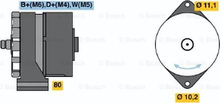 BOSCH 0 120 488 270 - Генератор autospares.lv