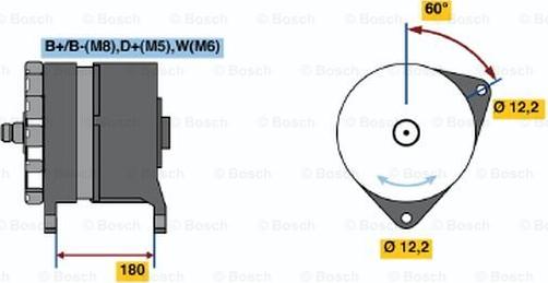 BOSCH 0 120 689 546 - Генератор autospares.lv