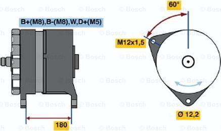 BOSCH 0 120 689 543 - Генератор autospares.lv