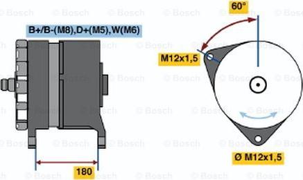 BOSCH 0 120 689 551 - Генератор autospares.lv