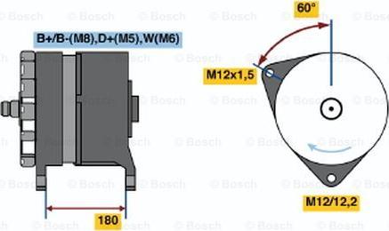 BOSCH 0 120 689 571 - Генератор autospares.lv