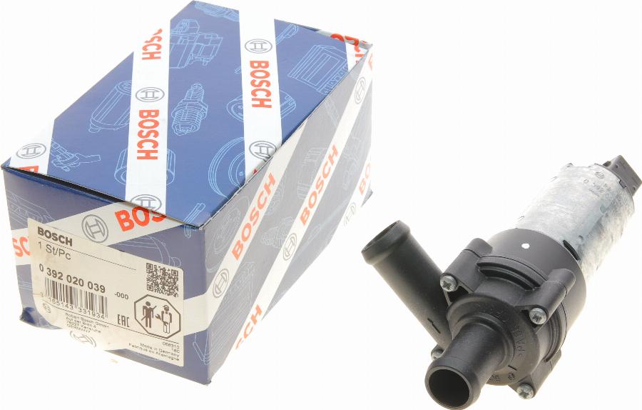 BOSCH 0 392 020 039 - Дополнительный водяной насос autospares.lv