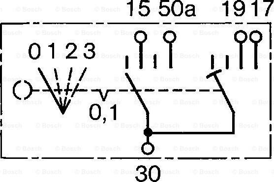 BOSCH 0 342 315 004 - Выключатель, предпусковой обогрев autospares.lv