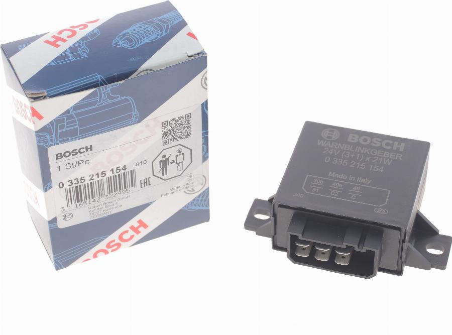 BOSCH 0 335 215 154 - Прерыватель указателей поворота autospares.lv