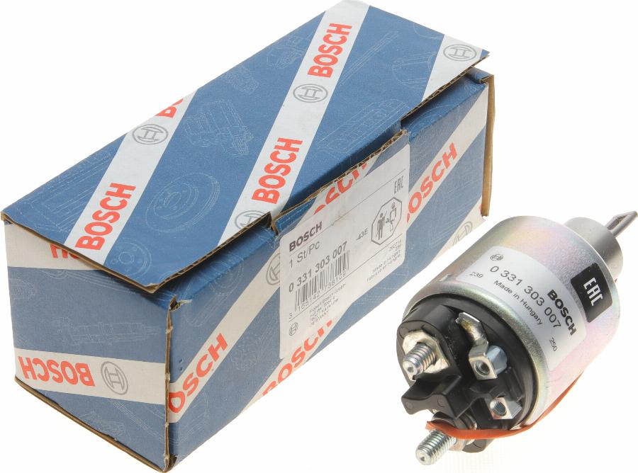 BOSCH 0 331 303 007 - Тяговое реле, соленоид, стартер autospares.lv