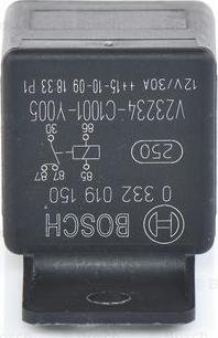 BOSCH 0 332 019 150 - Реле, рабочий ток autospares.lv