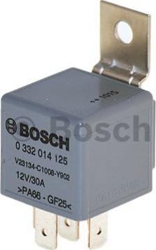 BOSCH 0 332 014 125 - Реле, рабочий ток autospares.lv