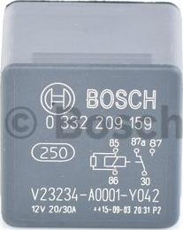 BOSCH 0 332 209 159 - Реле, рабочий ток autospares.lv