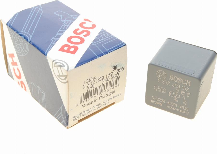 BOSCH 0 332 209 152 - Реле, рабочий ток autospares.lv