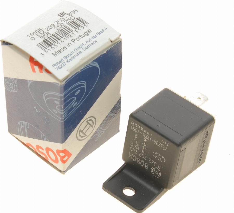 BOSCH 0 332 209 203 - Реле, рабочий ток autospares.lv