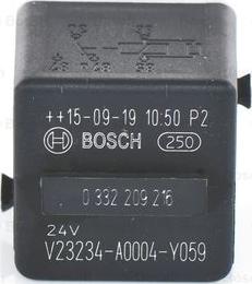 BOSCH 0 332 209 216 - Реле, звуковой сигнал autospares.lv