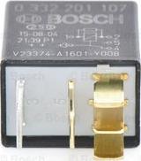 BOSCH 0 332 201 107 - Реле, система накаливания autospares.lv