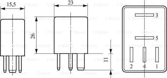 BOSCH 0 332 201 107 - Реле, система накаливания autospares.lv