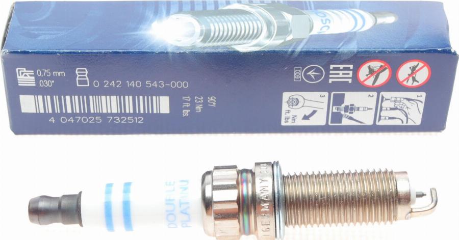 BOSCH 0 242 140 543 - Свеча зажигания autospares.lv