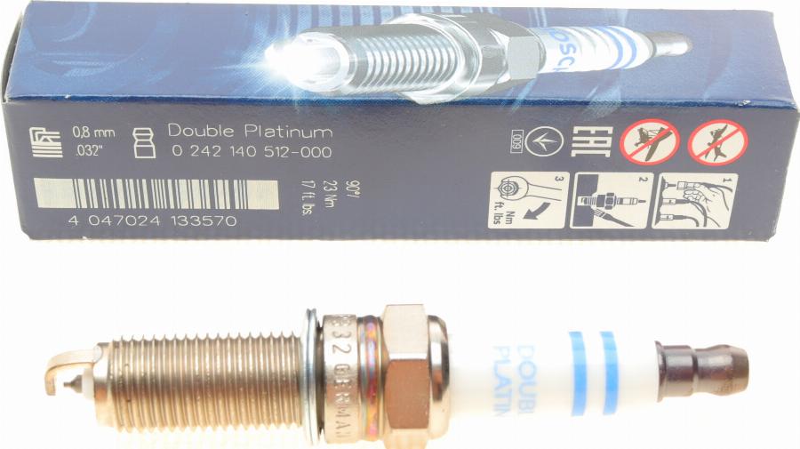 BOSCH 0 242 140 512 - Свеча зажигания autospares.lv