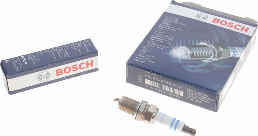 BOSCH 0 242 229 925 - Свеча зажигания autospares.lv