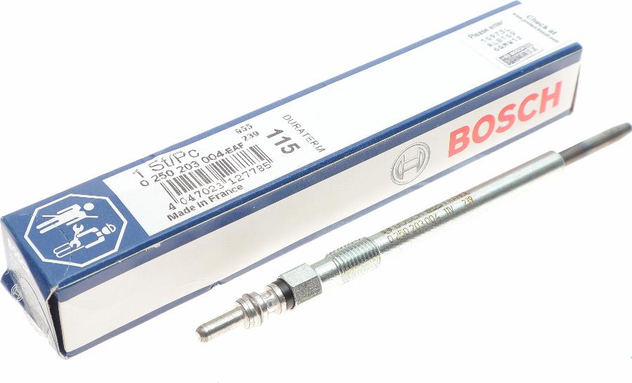 BOSCH 0 250 203 004 - Свеча накаливания autospares.lv