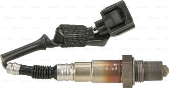 BOSCH 0 258 986 676 - Лямбда-зонд, датчик кислорода autospares.lv