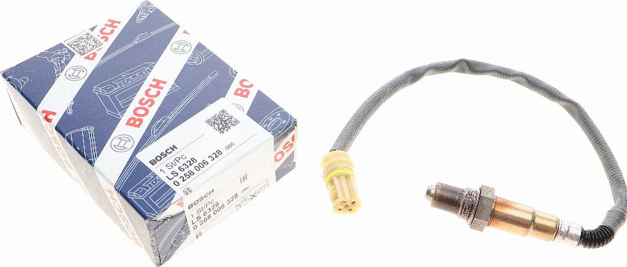 BOSCH 0 258 006 328 - Лямбда-зонд, датчик кислорода autospares.lv