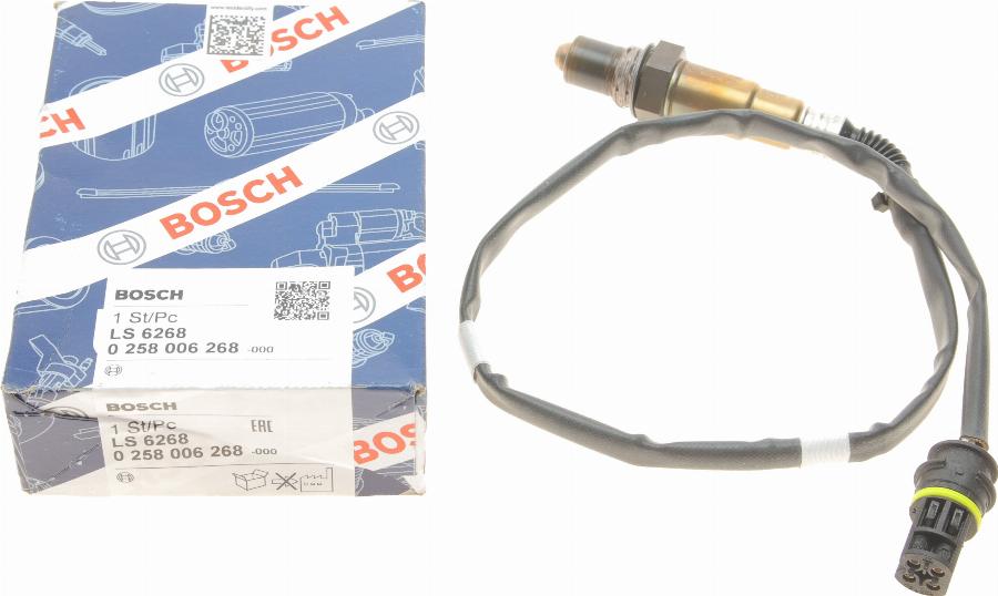 BOSCH 0 258 006 268 - Лямбда-зонд, датчик кислорода autospares.lv