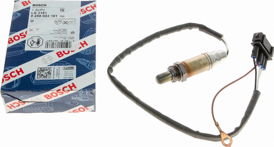 BOSCH 0 258 003 181 - Лямбда-зонд, датчик кислорода autospares.lv