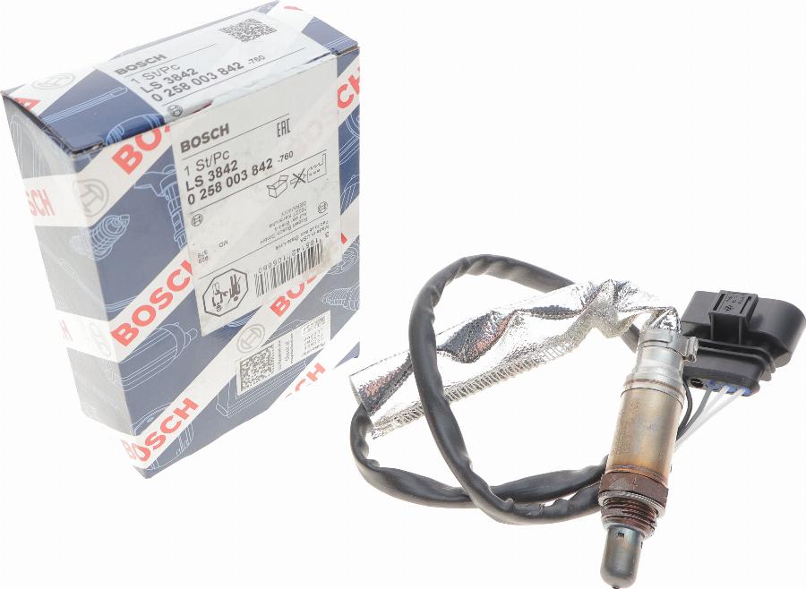 BOSCH 0 258 003 842 - Лямбда-зонд, датчик кислорода autospares.lv