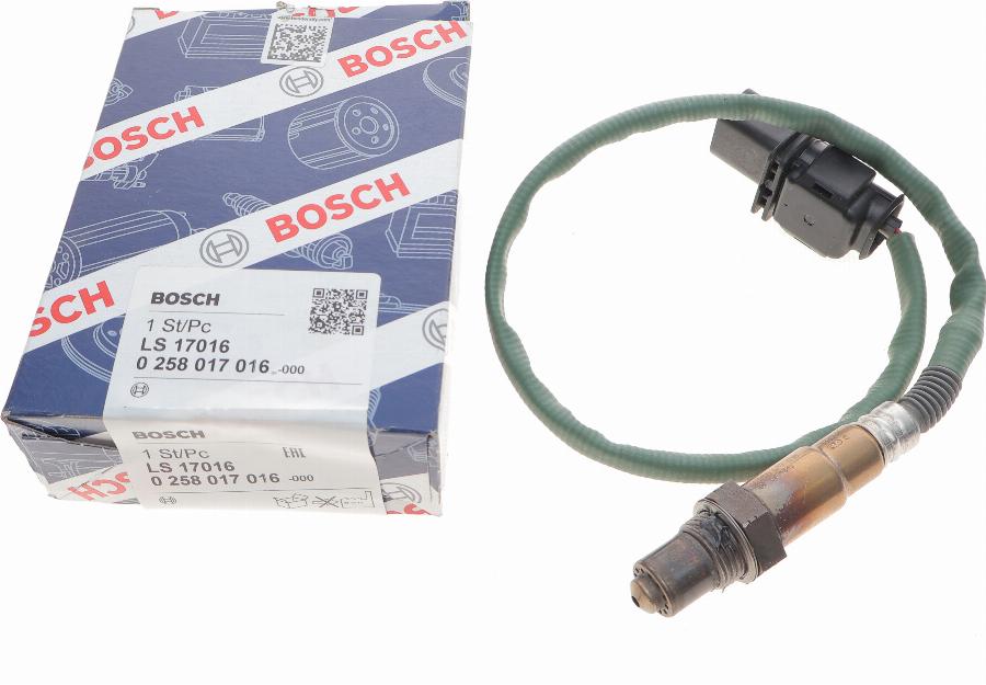 BOSCH 0 258 017 016 - Лямбда-зонд, датчик кислорода autospares.lv