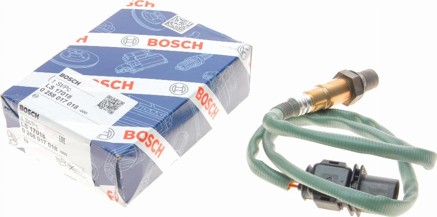 BOSCH 0 258 017 018 - Лямбда-зонд, датчик кислорода autospares.lv