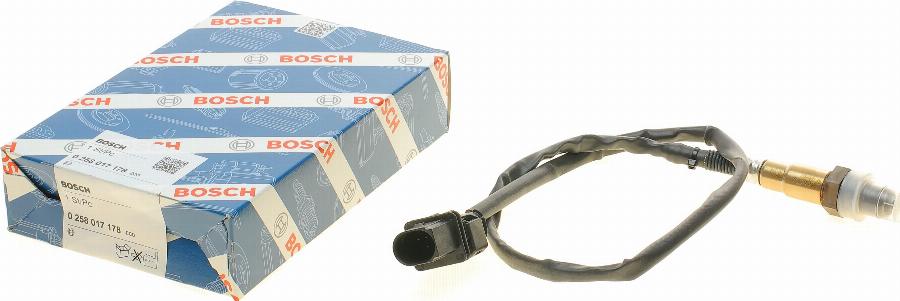 BOSCH 0 258 017 178 - Лямбда-зонд, датчик кислорода autospares.lv