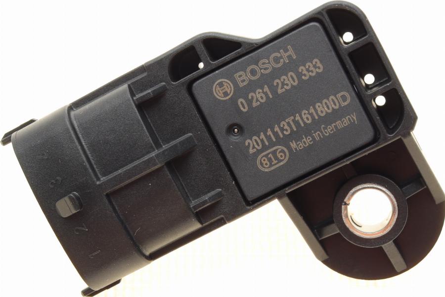 BOSCH 0 261 230 333 - Датчик, давление во впускной трубе autospares.lv