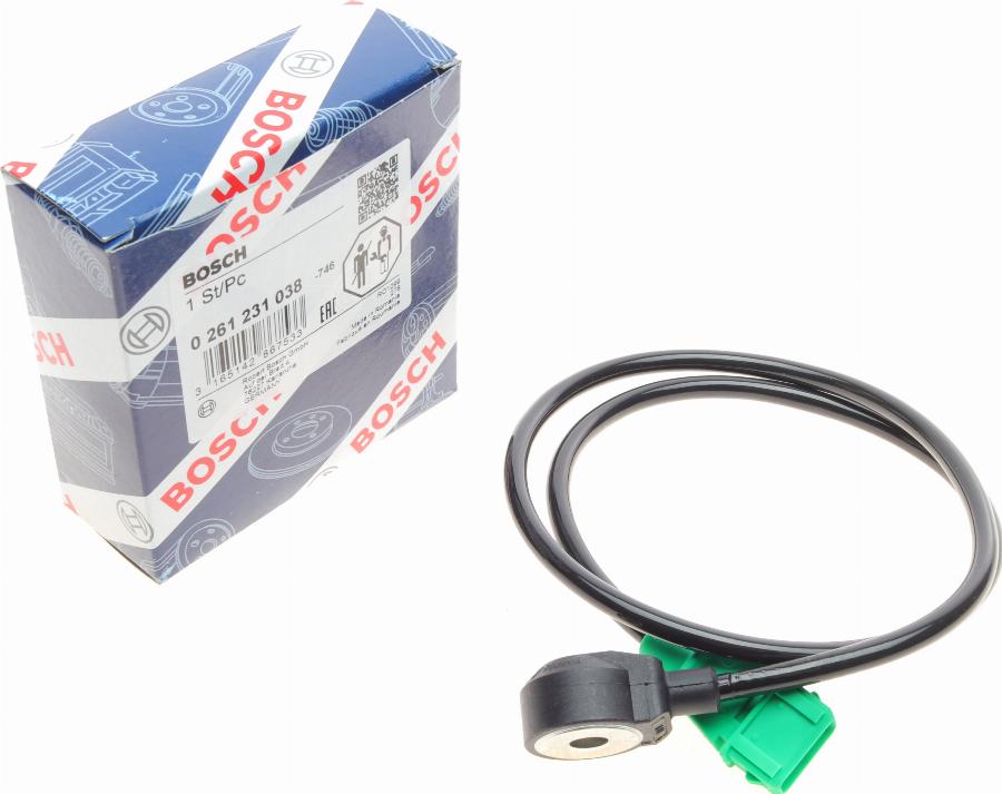 BOSCH 0 261 231 038 - Датчик детонации autospares.lv