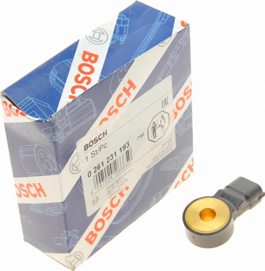 BOSCH 0 261 231 193 - Датчик детонации autospares.lv