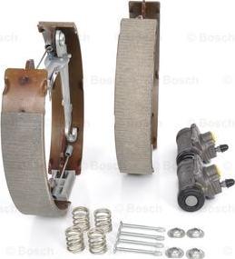 BOSCH 0 204 114 032 - Комплект тормозных колодок, барабанные autospares.lv