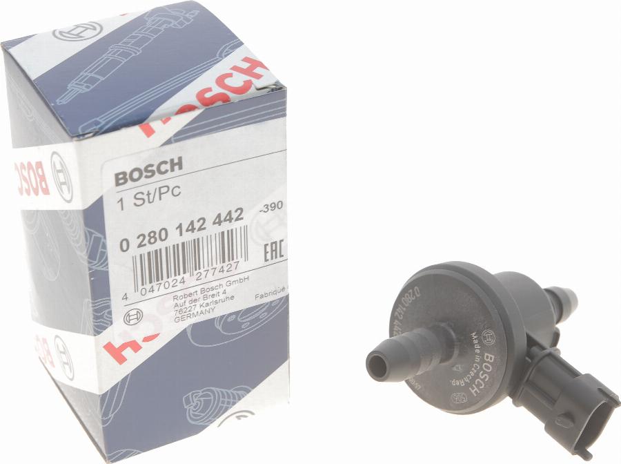 BOSCH 0 280 142 442 - Клапан вентиляции, топливный бак autospares.lv