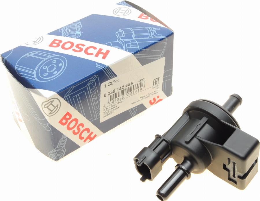 BOSCH 0 280 142 486 - Клапан вентиляции, топливный бак autospares.lv