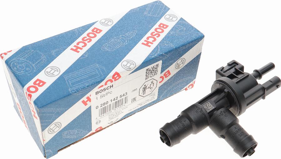 BOSCH 0 280 142 543 - Клапан вентиляции, топливный бак autospares.lv