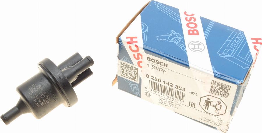 BOSCH 0 280 142 353 - Клапан вентиляции, топливный бак autospares.lv