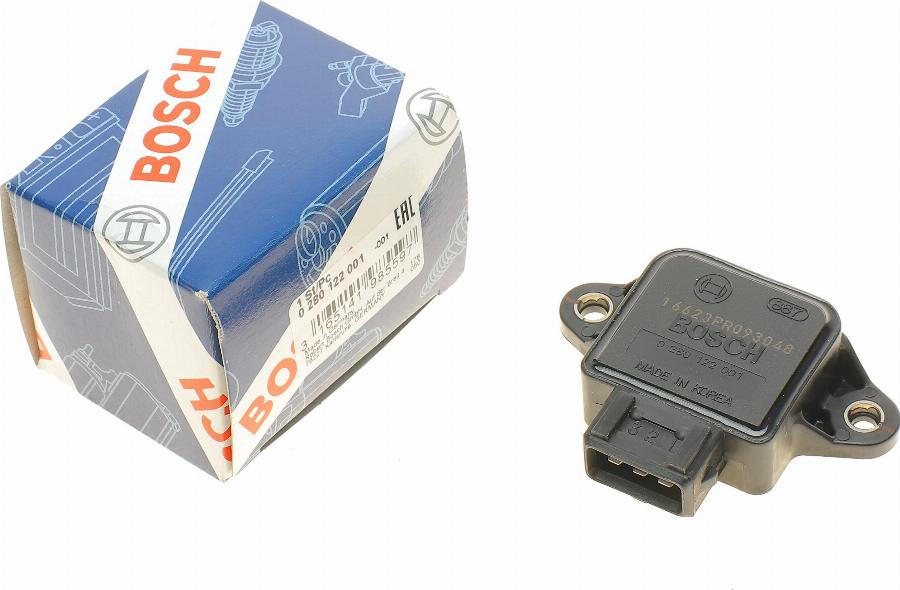 BOSCH 0 280 122 001 - Датчик, положение дроссельной заслонки autospares.lv